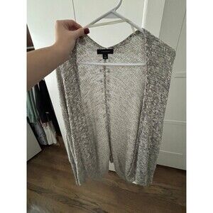 Grey Mid Length Cardigan - Women's Size L